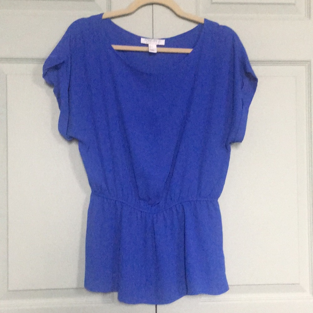 Forever 21 Essentials Peplum Blouse size L